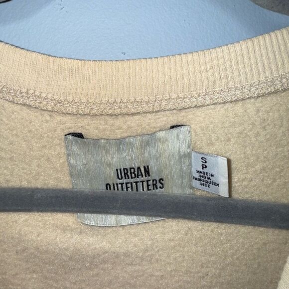 Urban Outfitters BDG Cream undefeated champion embroidered sweatshirt Size S EUC - Picture 4 of 7